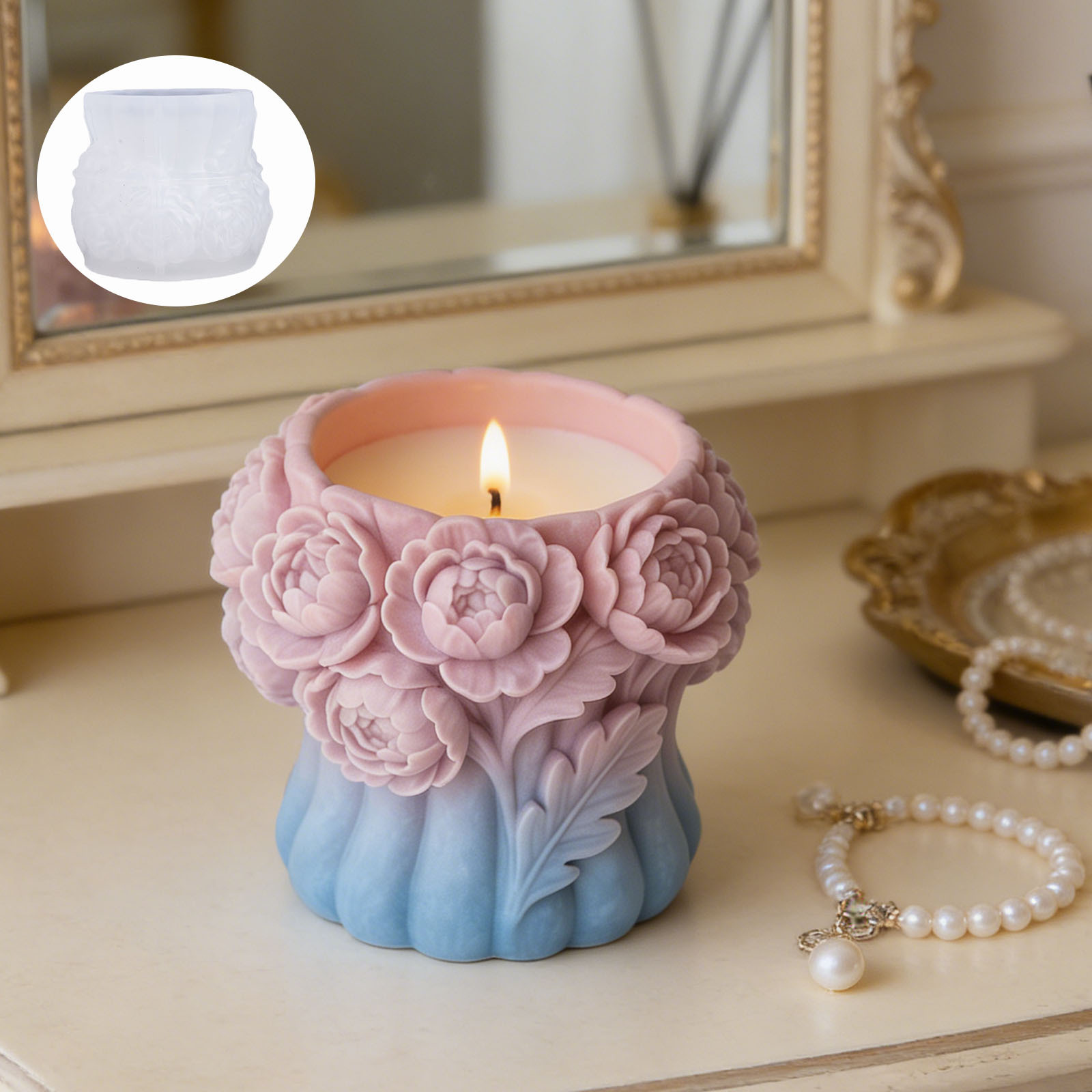 Cetakan Silikon Vas Bunga 3D,  - Florist Supply Vases ulasan dan harga