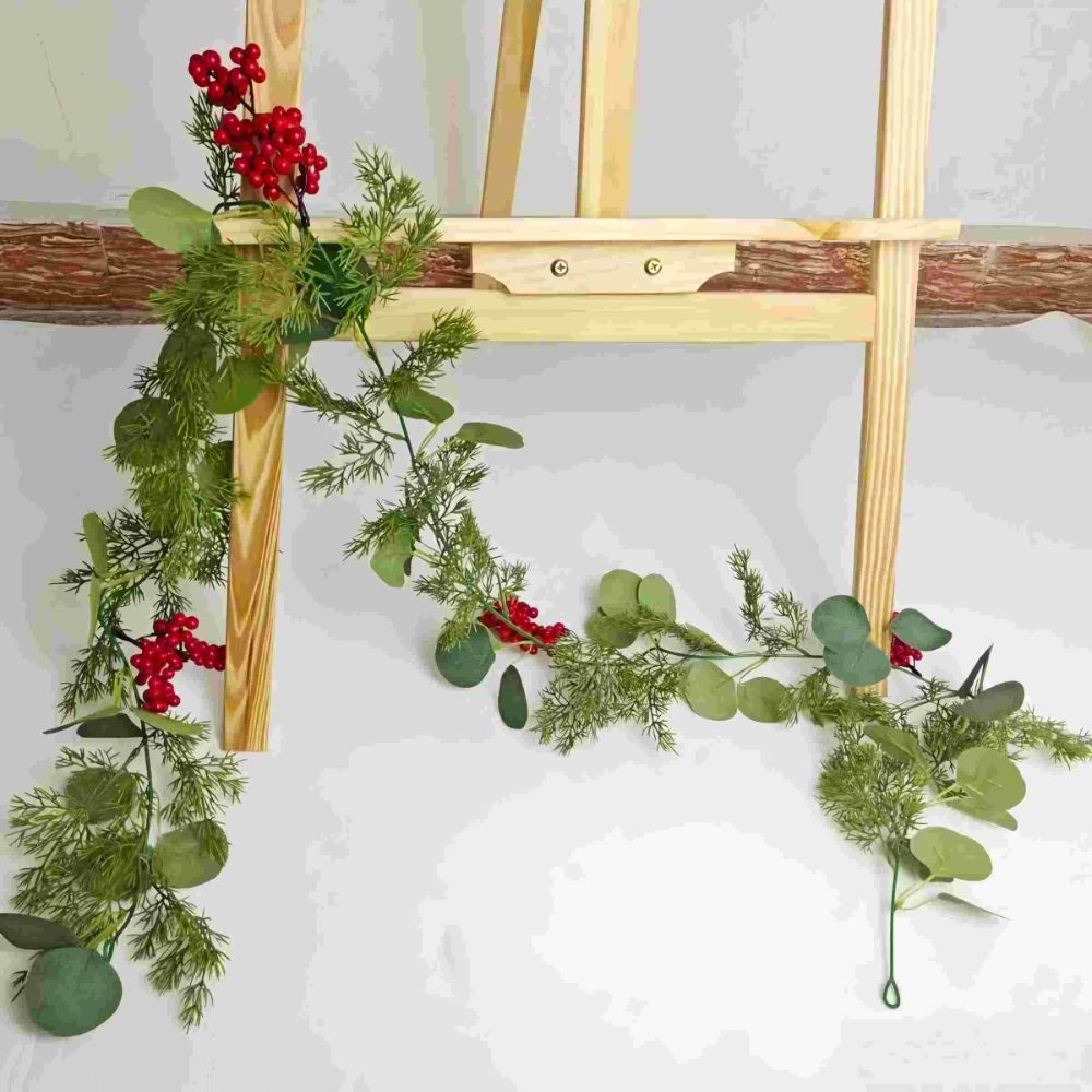 5,9 kaki panjang, hiasan Natal - Eucalyptus Preserved ulasan dan harga